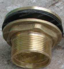 Отвод из бака (штуцер) латунь,1½ дюйма