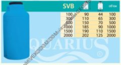 Код - SVB 1000 Емкость 1000 литров Telcom Aquarius (Италия)