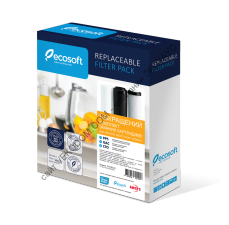 Комплект картриджей 1-2-3 Ecosoft улучшенный для фильтров обратного осмоса