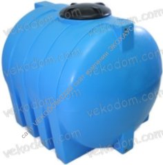 код-G-1500. Емкость горизонтальная 1500л для воды и пищевых продуктов, бочка для хранения дизельного топлива или химических веществ